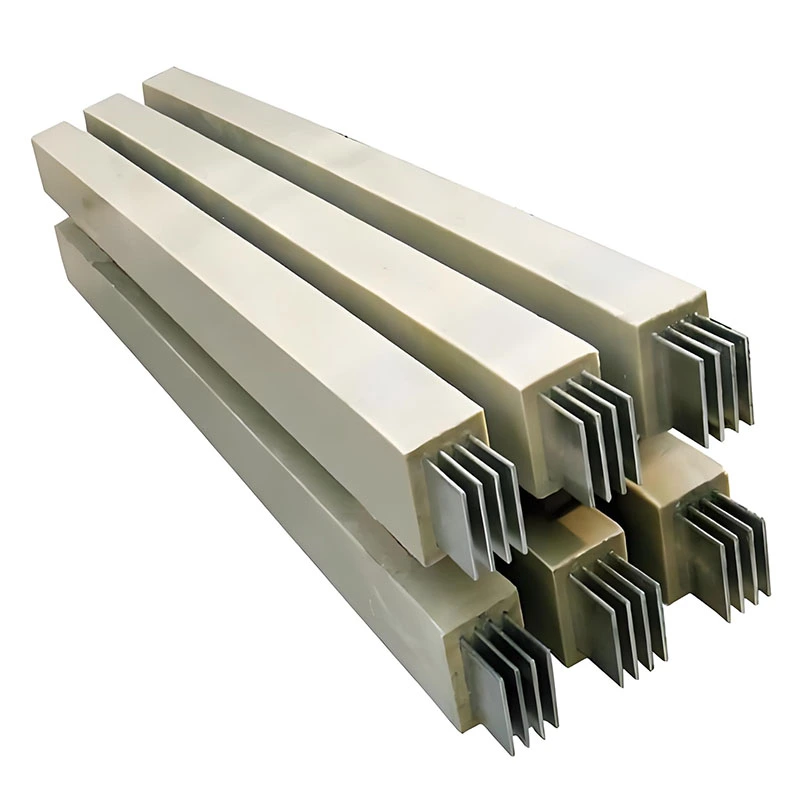 Via de ônibus fundida em resina totalmente fechada